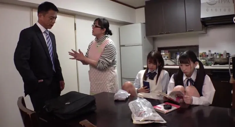 Ngày đầu gặp mặt bố dượng đã đụ 2 em gái nhỏ riêng của vợ